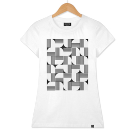 MODERN Geometric Pattern Black and White