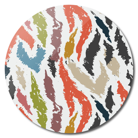 Colorful tiger pattern