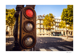 Old traffic lights.