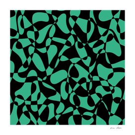 Abstract pattern - black and green.