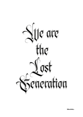 We are the lost Generation - Fight the Epidemic