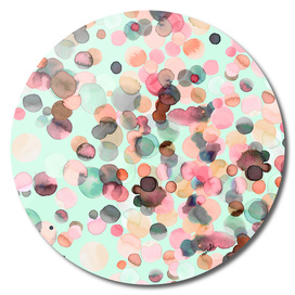 Pastel watercolor bubbles