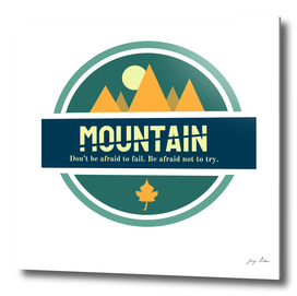 mountain illustration and quotes