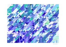 geometric square pixel pattern abstract in purple and blue