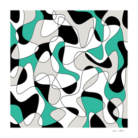 Abstract pattern - green and white.