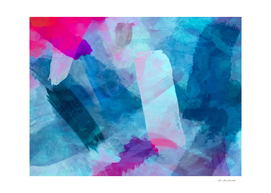 splash painting texture abstract background in blue pink
