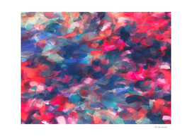 splash painting texture abstract in red pink blue