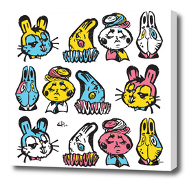 stamps rabbits