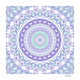Pastel Purple and Green Mandala