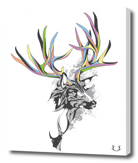 White-Tailed Deer art print