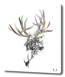 White-Tailed Deer art print