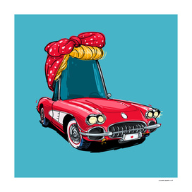 rideOrama red little corvette