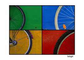 Bike Wheel Collage
