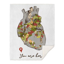 map of heart