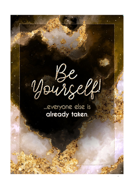 Be Yourself Gold Motivational