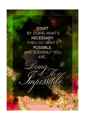 Doing The Impossible Prismatic Motivational