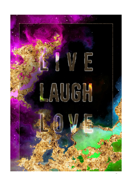 Live Laugh Love 2 Prismatic Motivational