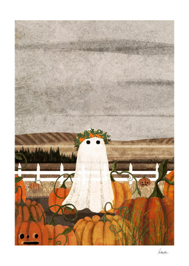 There's a Ghost in the Pumpkins Patch Again...