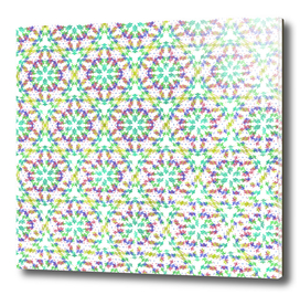 Multicolor Leaves in Hexagon Symmetry Pattern