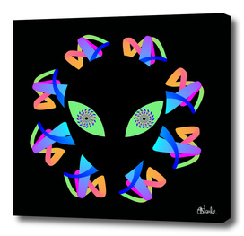 Alien abstract artwork