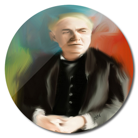 Thomas Alva Edison Abstract Digital Painting