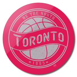 Toronto basketball red vintage logo