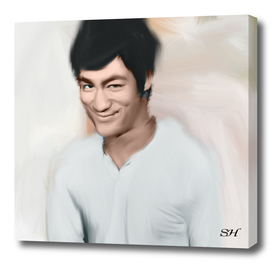 Bruce lee abstract digital painting
