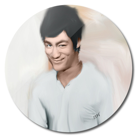 Bruce lee abstract digital painting