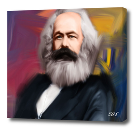 Karl max digital painting