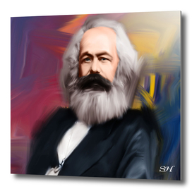 Karl max digital painting