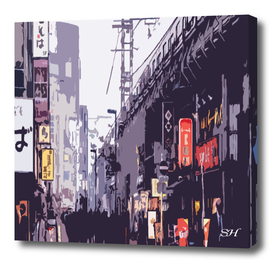 The streets of tokyo digital art