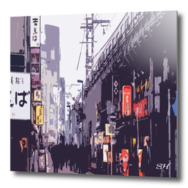 The streets of tokyo digital art