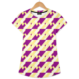 Diagonal Geometric Purple Curves and Yellow Stripes