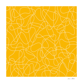 Abstract pattern - orange and white.