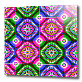Retro psychedelic patchwork pattern #1