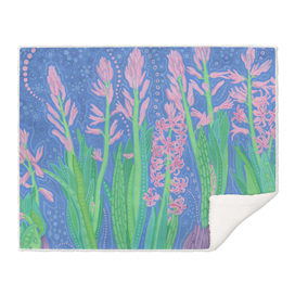 Pink Hyacinths, Spring Flowers, Floral Painting