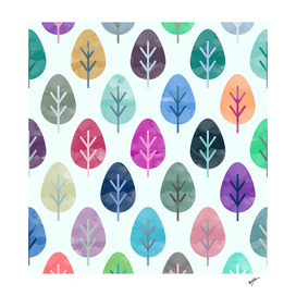 Watercolor Forest Pattern III