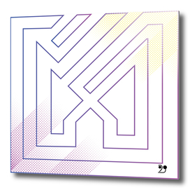 Abstract purple art modern geometric