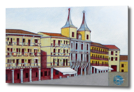 Postcard from Plaza Mayor, Segovia, Spain