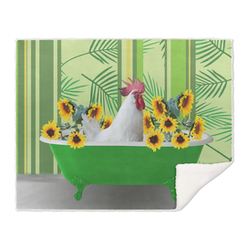 Green Bathtub chicken Sunflower