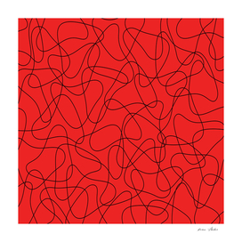 Abstract pattern - red and black.