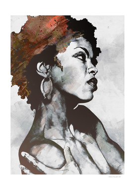 Miseducation red | Lauryn Hill tribute portrait