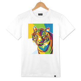The Colorful Tiger Face