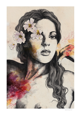 Sinaia | nude flower lady portrait