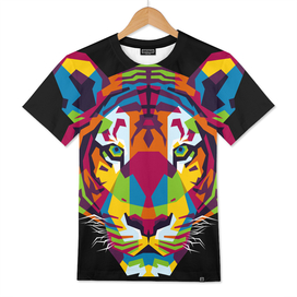 The Colorful Tiger Head