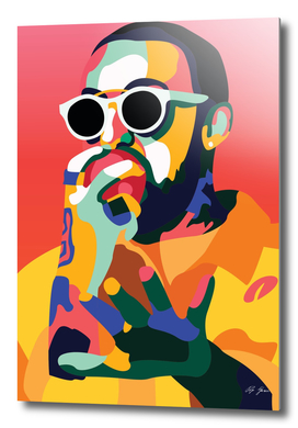 Mac Miller Inspired Pop-art Tribute Music Poster, Wall Art