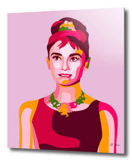Audrey Hepburn Poster Print, Pop Art Style Wall Art