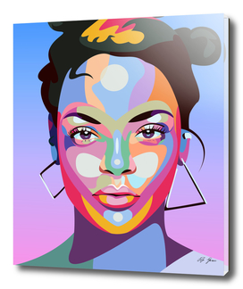 Rihanna Poster Prints, Pop Art Wall Art, Music Art Poster