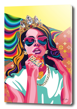Lana del Rey Poster, Pop Art Wall Art
