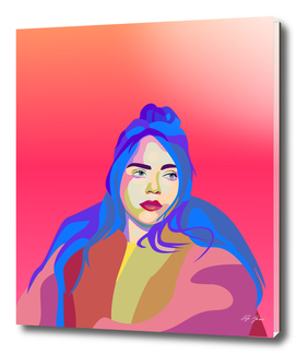 Billie Eilish Pop-art Poster